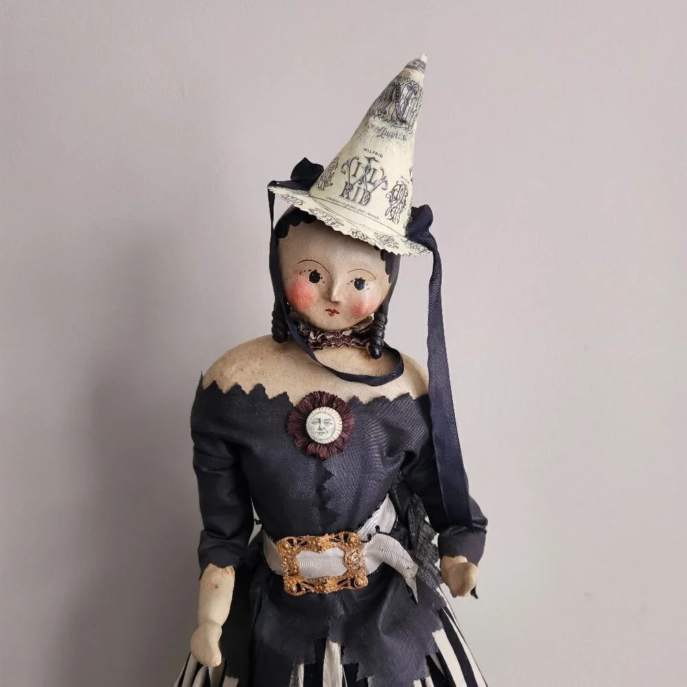 Nicol Sayre Handcrafted Folk Art Doll (witch)